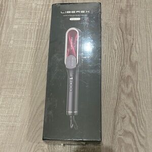 NEW Hair Straightener Brush - Red and Black - NEVER OPENED